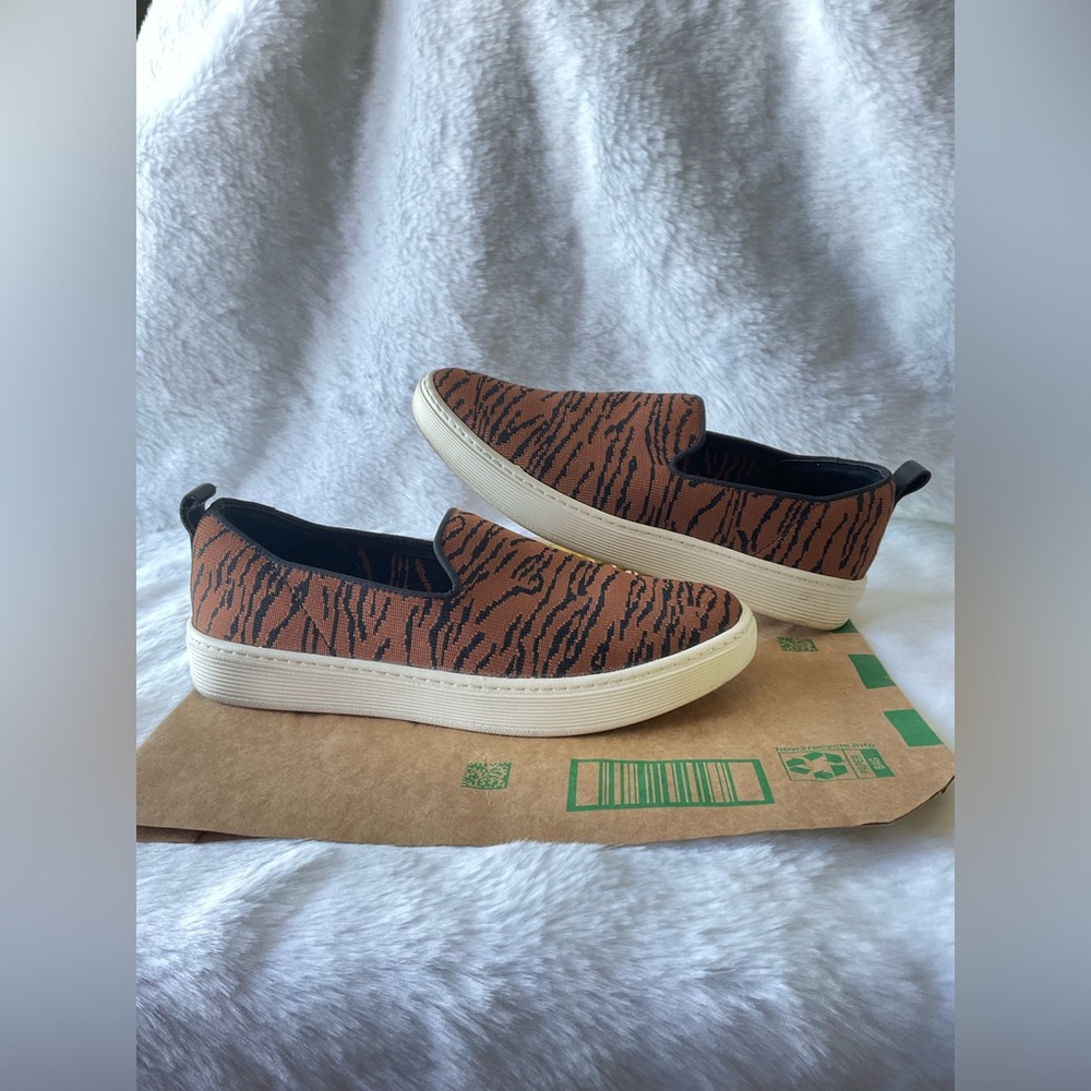 Today ONLY! $20 Sofft Slip-On Sneakers Black/Brown Zebra Print